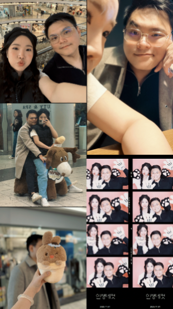 Cute couple sticker